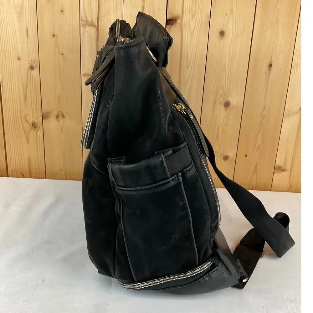 Petunia Pickle Bottom Diaper Bag/Backpack, Black